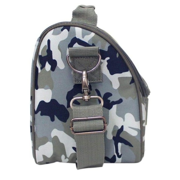 Kindness Footprint Camo Gray Lunch Bag Insulated Detachable Adjustable Strap - Picture 7 of 14